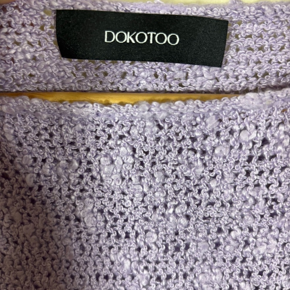 DOKOTOO Women's Purple and Orange Sweater Size XL - Picture 4 of 6
